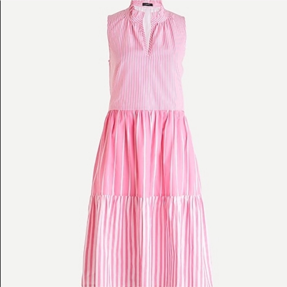 Jcrew pink & white sundress - Size S
